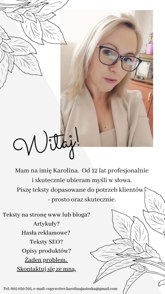 Karolina Jasińska copywriter