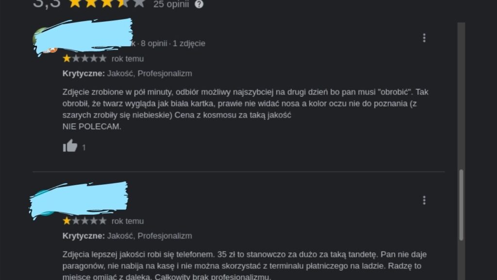 Fotograf numer 1 - opinie 2