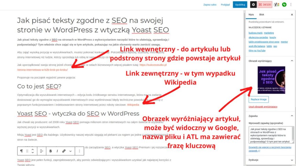 Linki wewnętrzne i zewnętrzne