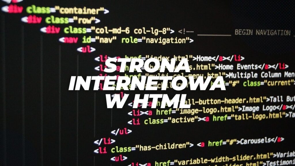 Strona internetowa html - kod strony