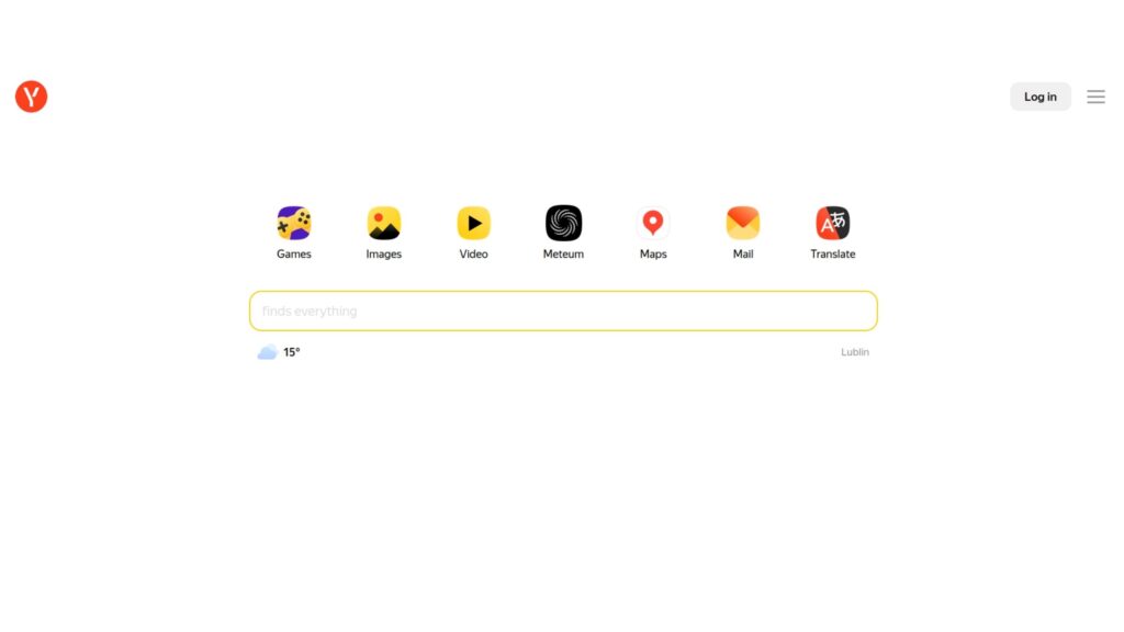 Yandex - wyszukiwarka