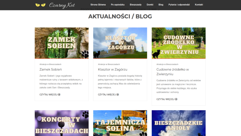 AKTUALNOŚCI - Twórca strony nie dokończył jej wyraźnie widać elementy które zawierał szablon, a webmaster nie wiedział co z tym zrobić lub zapomniał (2)